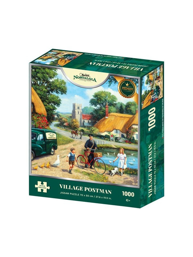 Nostalgia Collection Village Postman 1000 Piece Jigsaw Puzzle