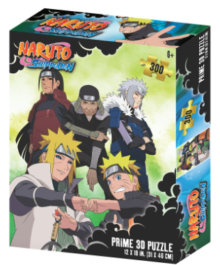 Naruto Shippuden Warriors of The Hidden Leaf Prime 3D Puzzle 300 Pieces - Mixed