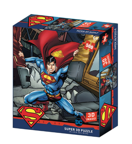 Kidicraft 3D - Puzzle, Superman Strength (500 pieces)