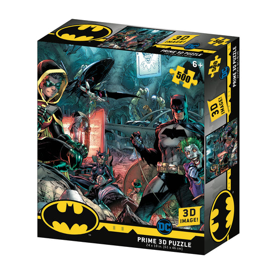 New Prime 3D Image-DC Batman Robin and Villains 500 Pieces Puzzle 61 x 64cm