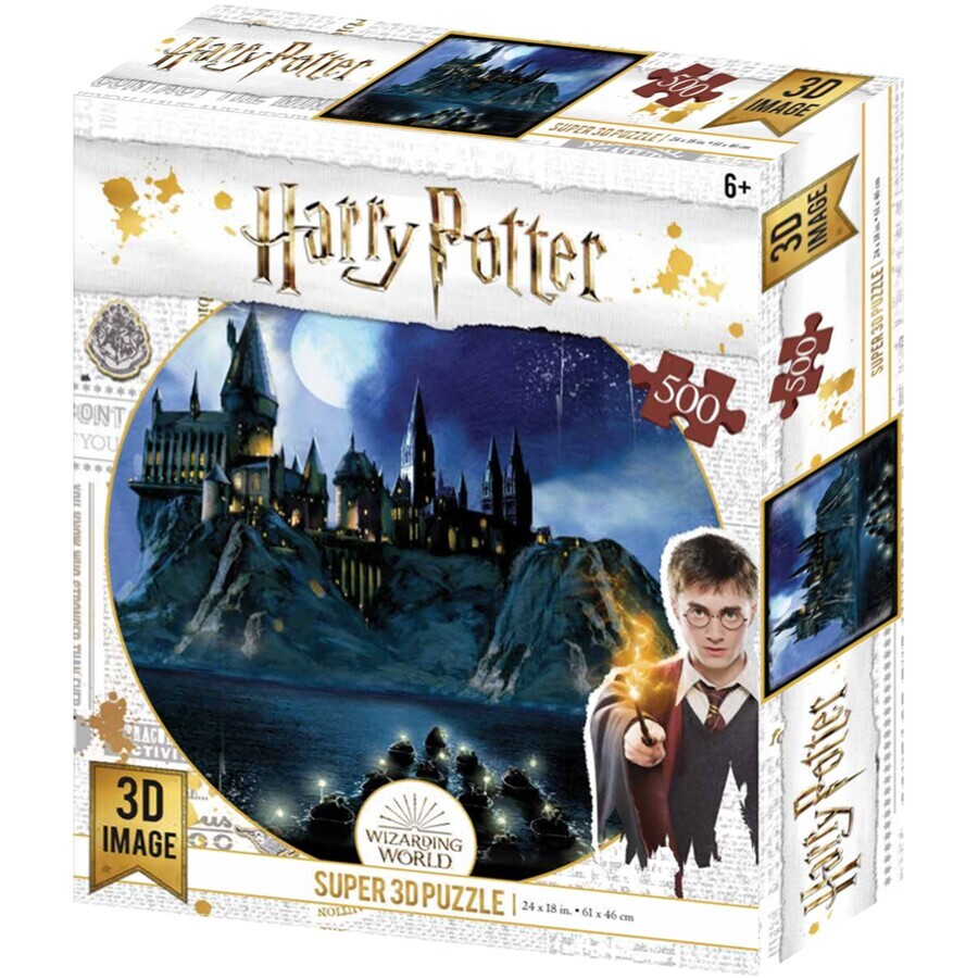 Harry Potter Prime 3D image Puzzle 500 Piece Hogwarts Castle