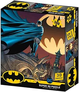 DC Comic BM32518 Batman - Signal 3D Effect Jigsaw Puzzle, Multicolour