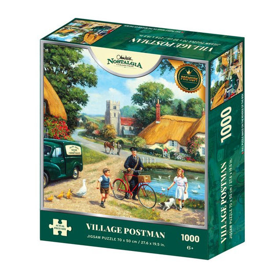 Nostalgia Collection Village Postman 1000 Piece Jigsaw Puzzle