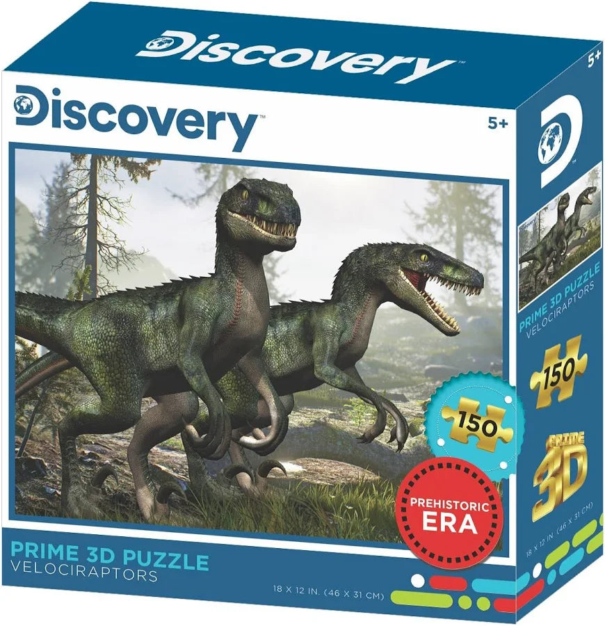 Discovery Velociraptor 150pc Prime 3D Jigsaw Puzzle